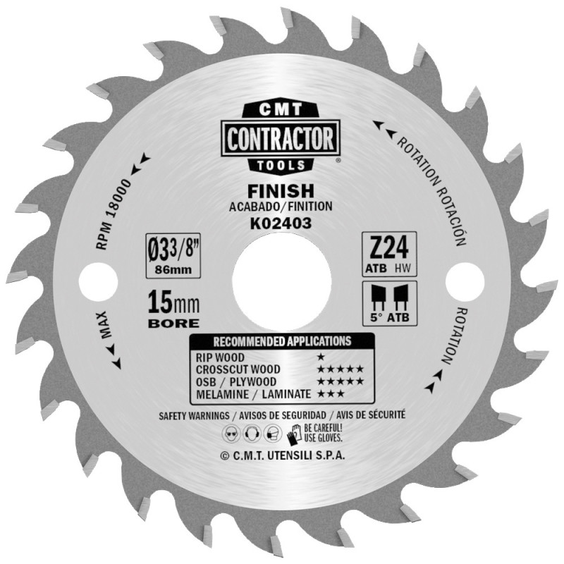 K02403 Piła tarcza D-86 F-15 Z-24 ATB ITK-CONTRACTORS HW CMT