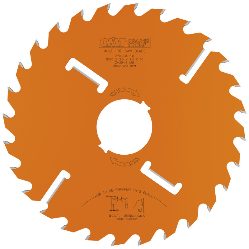 279.028.14W Piła tarcza do wielopił CMT