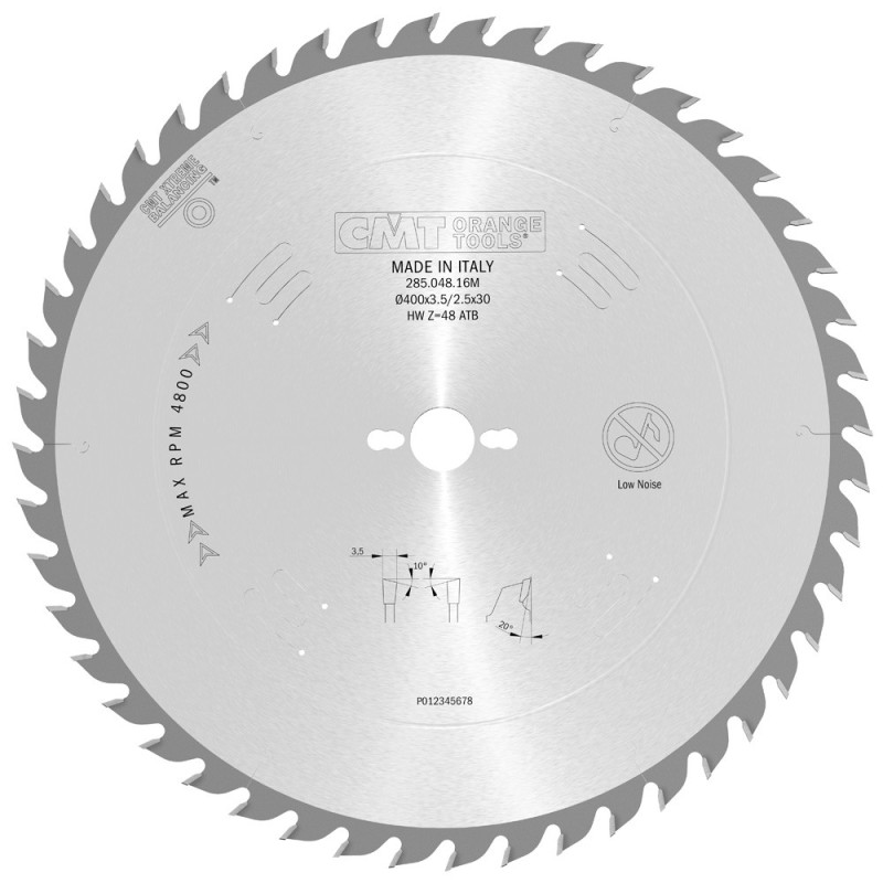 285.048.16M Piła tarcza do cięcia poprzecznego i wzdłużnego CMT