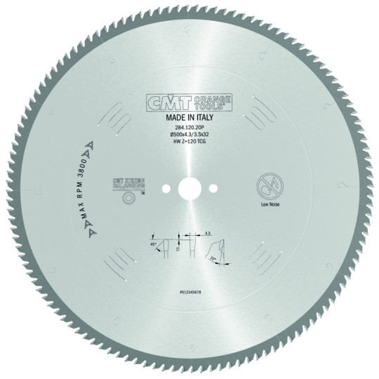 284.120.20P Piła tarcza do materiałów nieżelaznych oraz plastiku CMT