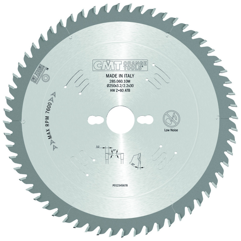 285.060.10M Piła tarcza do cięcia poprzecznego i wzdłużnego CMT