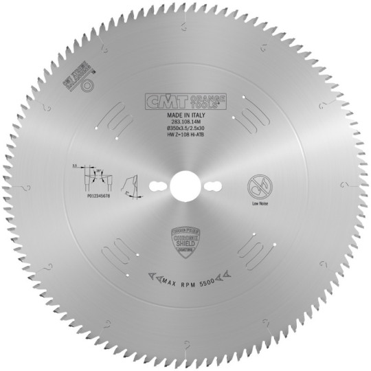 283.108.14M Piła tarcza do cięcia paneli dwustronnie laminowanych CMT