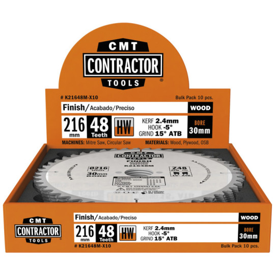 K21648M-X10 Piła tarcza konstruktorska CMT