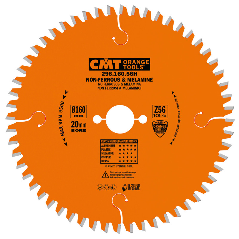 296.160.56H Piła tarcza do materiałów nieżelaznych oraz płyt laminowanych CMT
