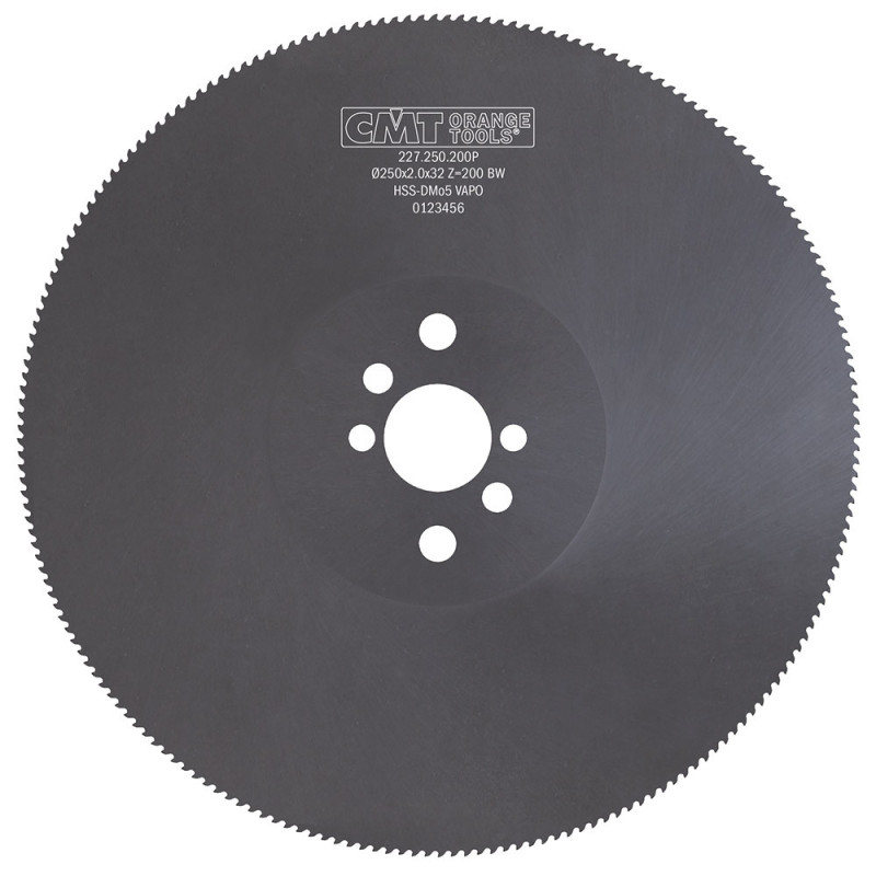 227.250.200P Piła tarcza HSS D250 F32 Z200 K2,0 BW T4 Powłoka VAPO PH: 2/8/45 + 2/9/50 + 2/11/63 CMT