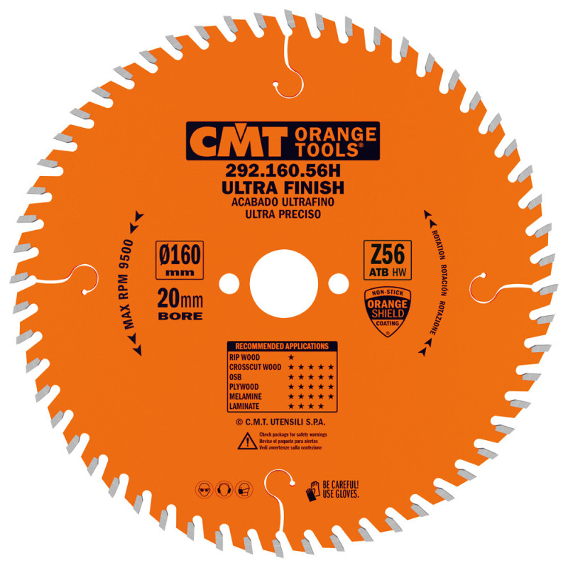 292.160.56H Piła tarcza do cięcia poprzecznego do elektronarzędzi CMT