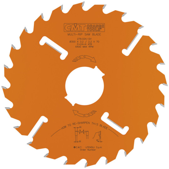 279.024.12V Piła tarcza do wielopił CMT