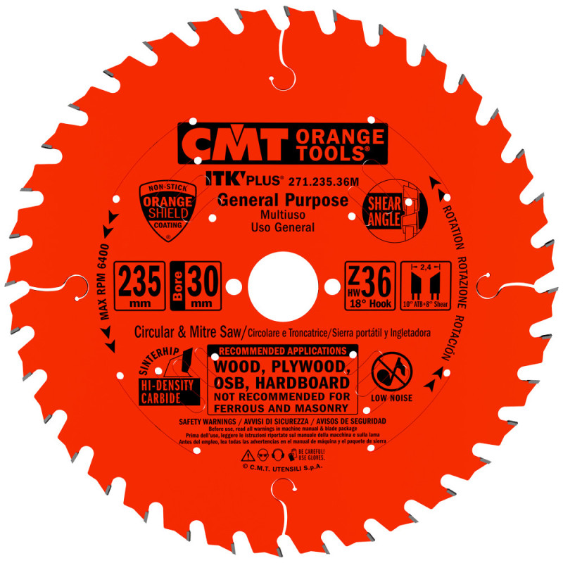 271.235.36M Ultra cienka piła tarcza ITK PLUS do cięcia wzdłużnego CMT