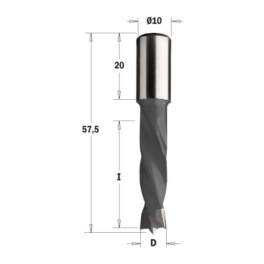 Wiertło nieprzelotowe któtkie Wiertło nieprzelotowe któtkie