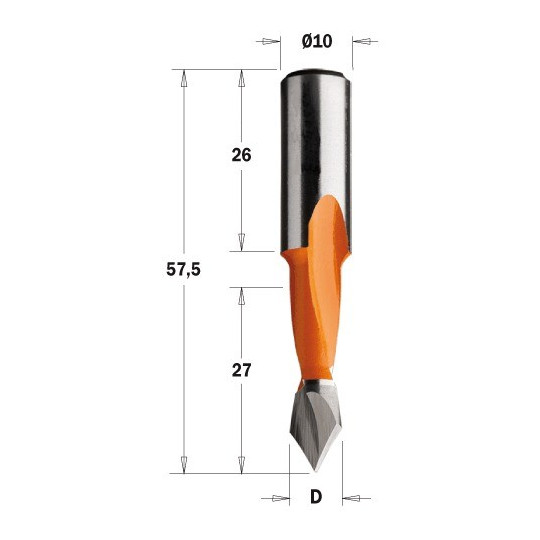 Wiertło przelotowe kr&oacute;tkie