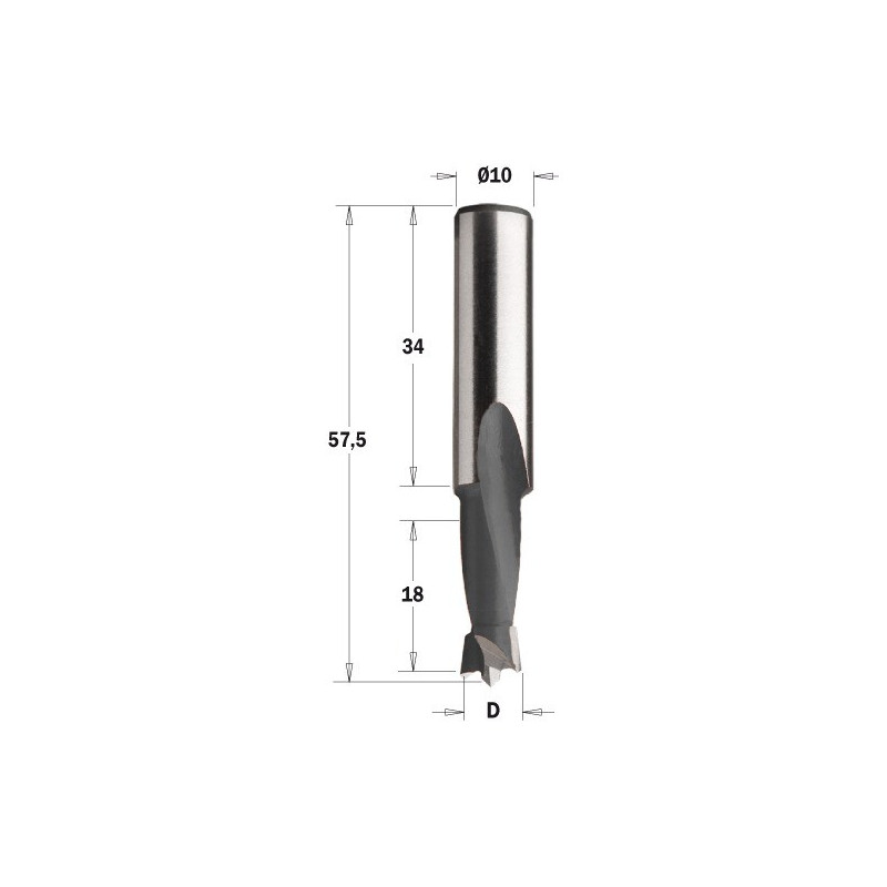 Wiertło nieprzelotowe kr&oacute;tkie
