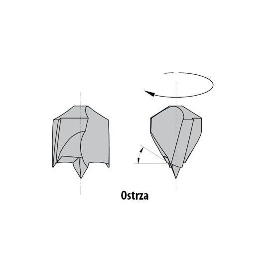 Wiertło nieprzelotowe długie