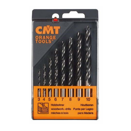 Zestaw wierteł do drewna 8 sztuk z HS