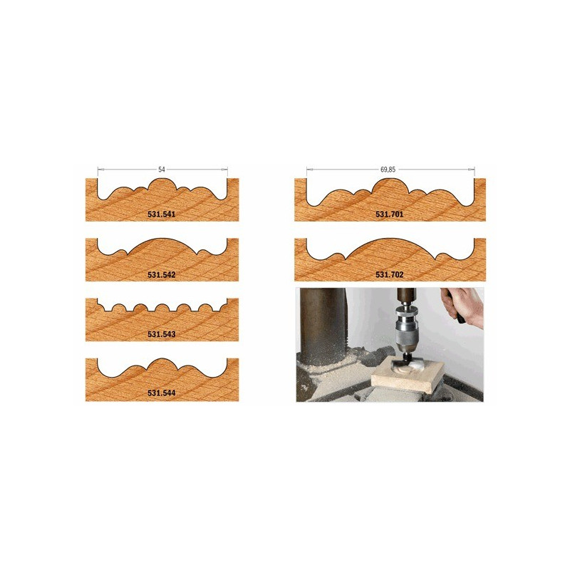 Wiertło kształtowe &bdquo;ROSETTE&rdquo;