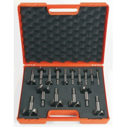 Zestaw 16 szt. wierteł puszkowych HSS