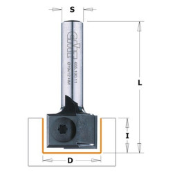 Frez prosty na płytki wymienne