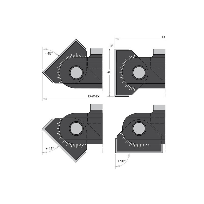 Głowica regulowana fazująca CNC Głowica regulowana fazująca CNC