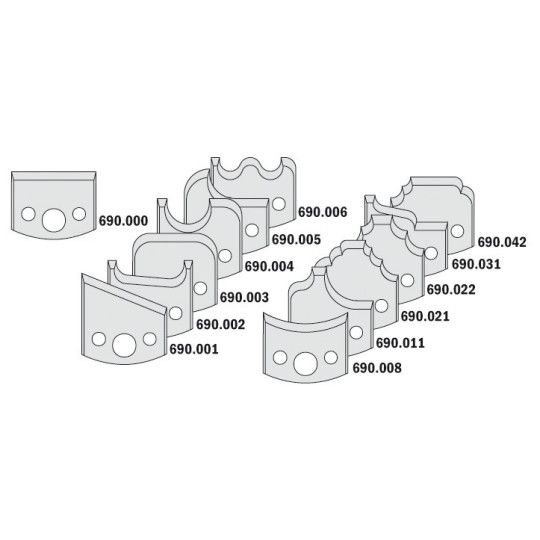 Zestaw multiprofilowy CMT 692.013.08 Zestaw multiprofilowy CMT 692.013.08
