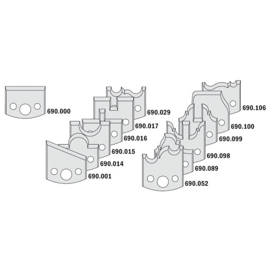 Zestaw multiprofilowy CMT 692.013.09 Zestaw multiprofilowy CMT 692.013.09