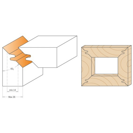 Głowica do połączeń 45 stopni