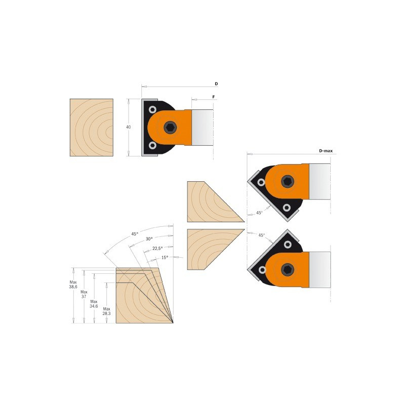 Głowica do skosów regulowana Głowica do skosów regulowana