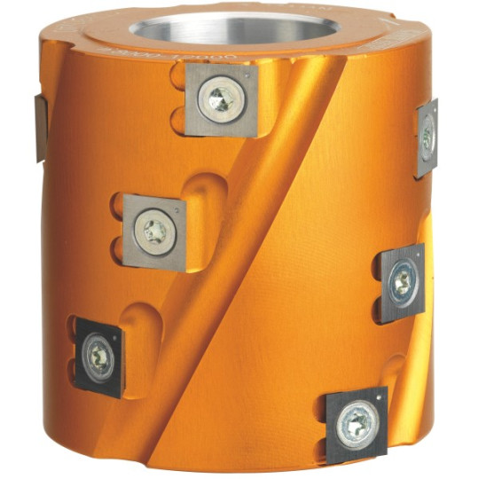 Głowica spiralna na płytki wymienne