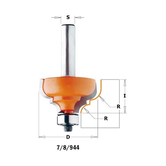 Frez z łożyskiem do profili klasycznych