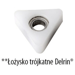 Delrin – łożysko trójkątne
