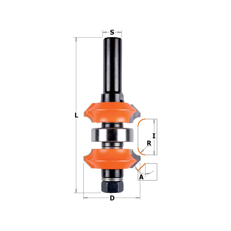 Frez regulowany do zaokrąglania i fazowania