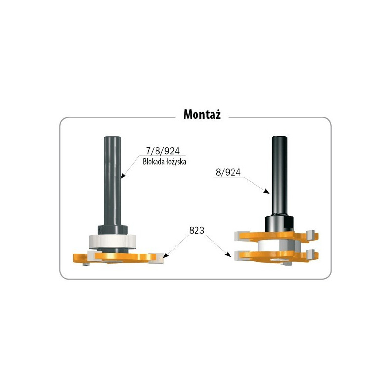 Trzpień do ostrzy piłkowych 