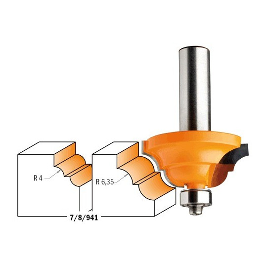 Frez z łożyskiem do profili rzymskich