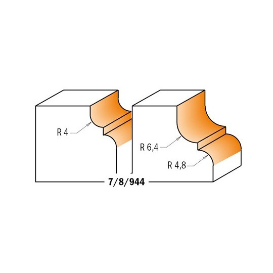 Frez z łożyskiem do profili klasycznych Frez z łożyskiem do profili klasycznych
