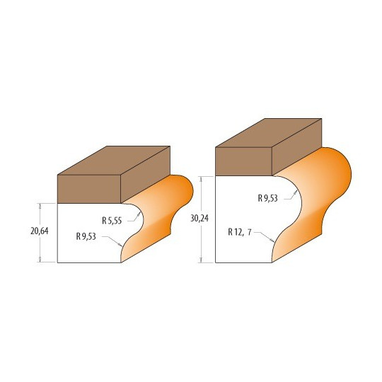 Frez do parapet&oacute;w okiennych z łożyskiem 