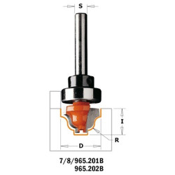 Frez dekoracyjny z łożyskiem