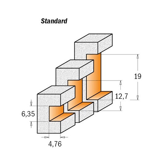 Frez do wpust&oacute;w w materiałach twardych