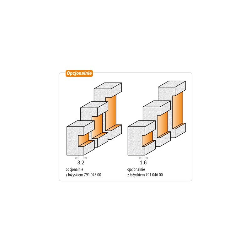 Frez do wpust&oacute;w w materiałach twardych