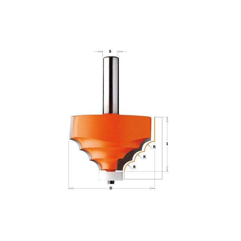 Frez dekoracyjny do twardych materiałów Frez dekoracyjny do twardych materiałów