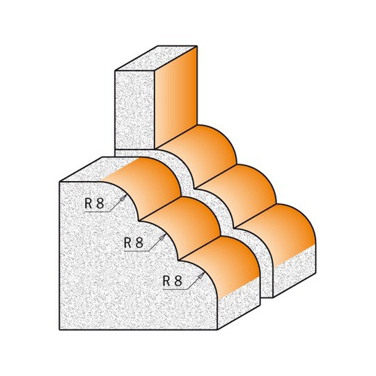 Frez dekoracyjny do twardych materiałów Frez dekoracyjny do twardych materiałów