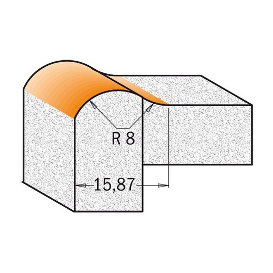 Frez zaokrąglający do twardych materiał&oacute;w