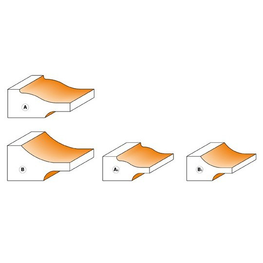 Frez do płycin obustronnych