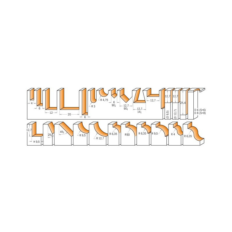 Zestaw 26 frez&oacute;w