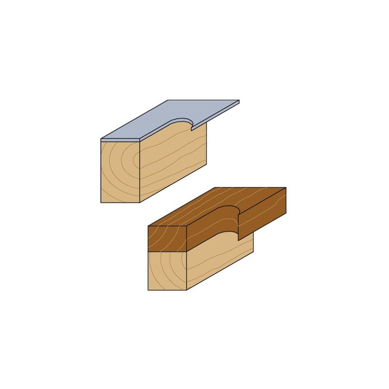 Frez prosty z dolnym łożyskiem