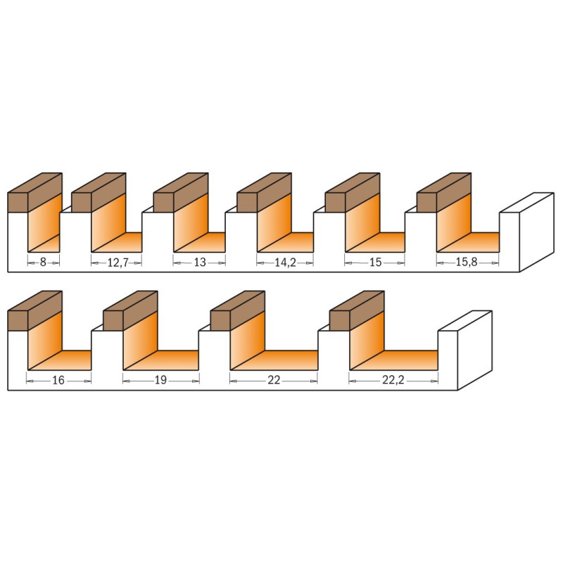 Frez prosty z górnym łożyskiem Frez prosty z górnym łożyskiem