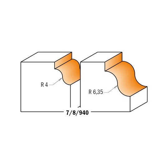 Frez z łożyskiem do profili rzymskich