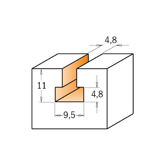 Frez do otwor&oacute;w pod zamek