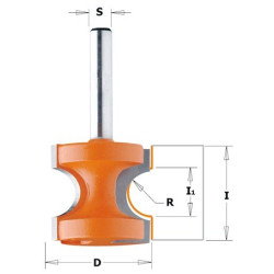 Frez zaokrąglający typu p&oacute;łwałek