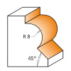 Frez zaokrąglająco- fazujący 45 stopni