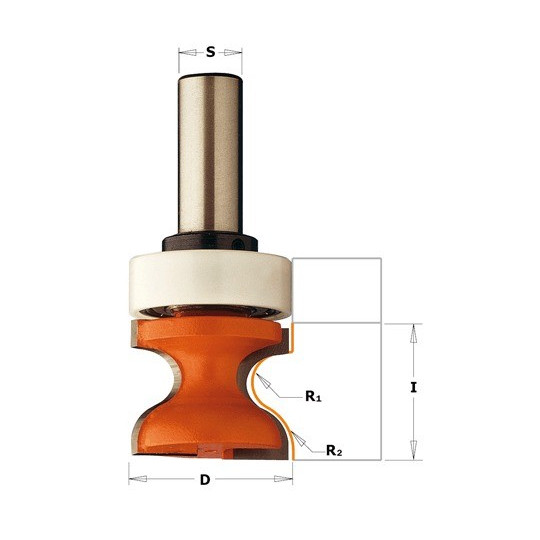 Frez do parapet&oacute;w okiennych z łożyskiem 