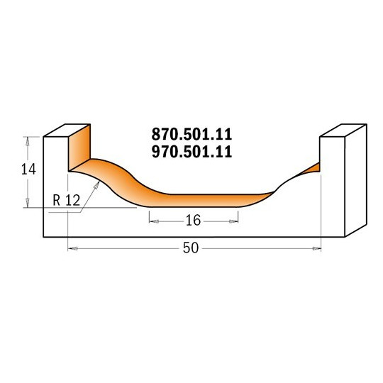 970.501.11 Frez dekoracyjny CMT