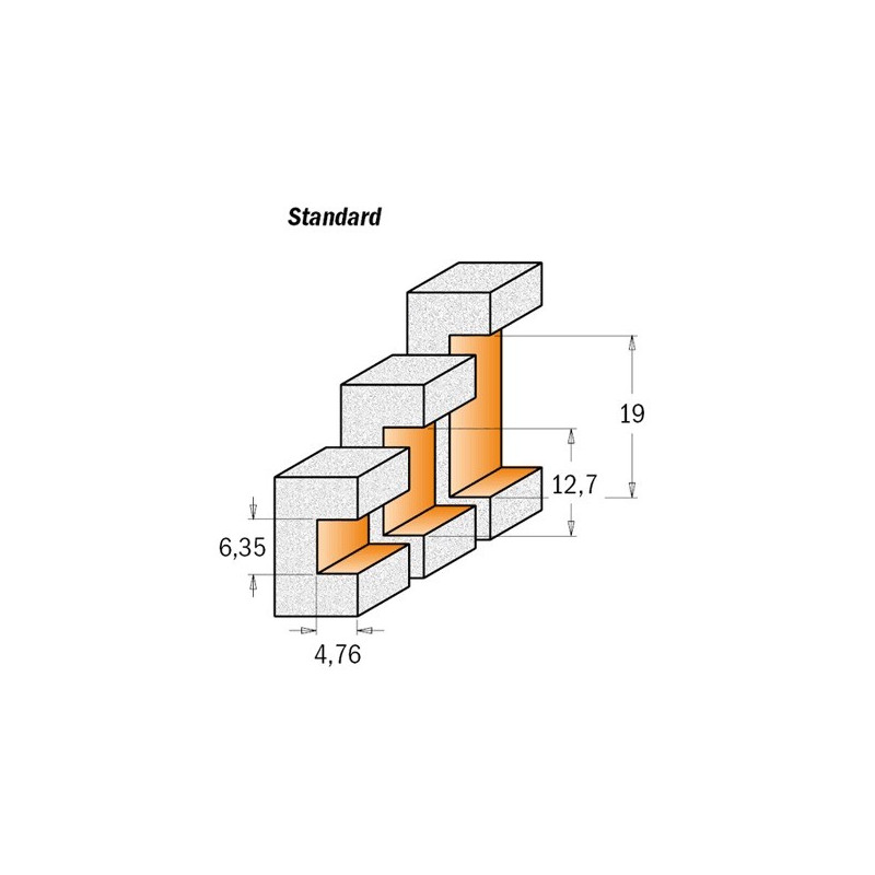 Frez do wpustów w materiałach twardych Frez do wpustów w materiałach twardych